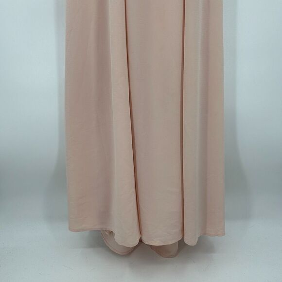 LULUS Everything's All Bright Blush Pink Backless Maxi Dress Size Medium - Picture 7 of 12